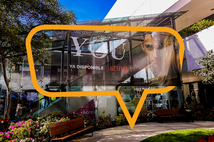 Publicidad en Plaza Andares, Vitral Panorámico