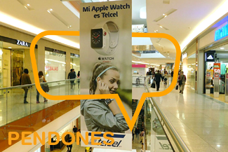 Publicidad en Pendones en Centros Comerciales